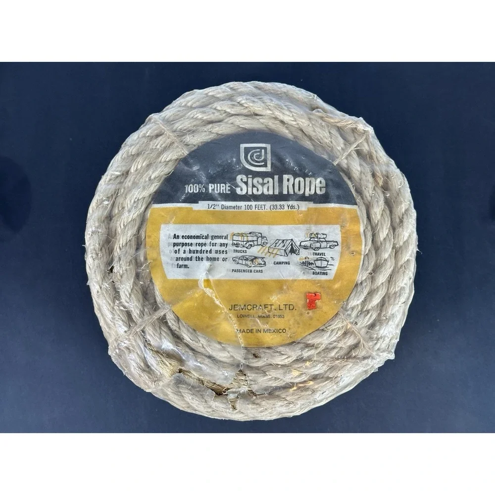 Vintage 100' Spool Of 1/2